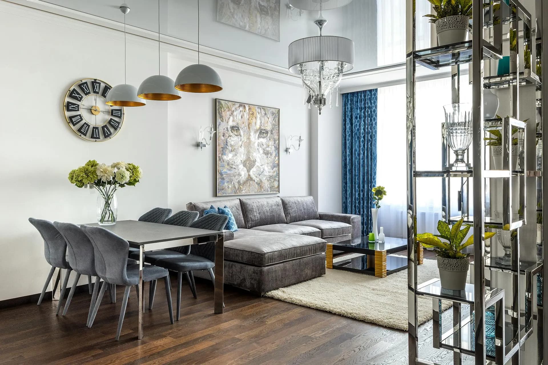 Modern living room interior designed and executed by ACIPL in Bangalore